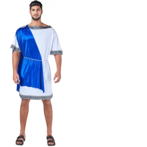 синий греческий костюм напрокат