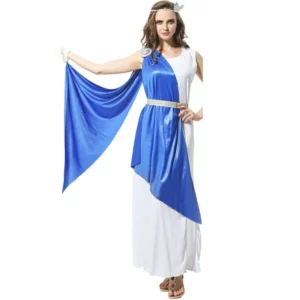 синий греческий костюм напрокат