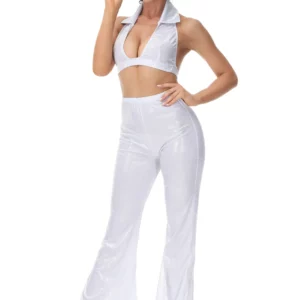 женский белый костюм диско напрокат